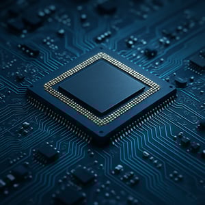 Make a technology picture with chip-1