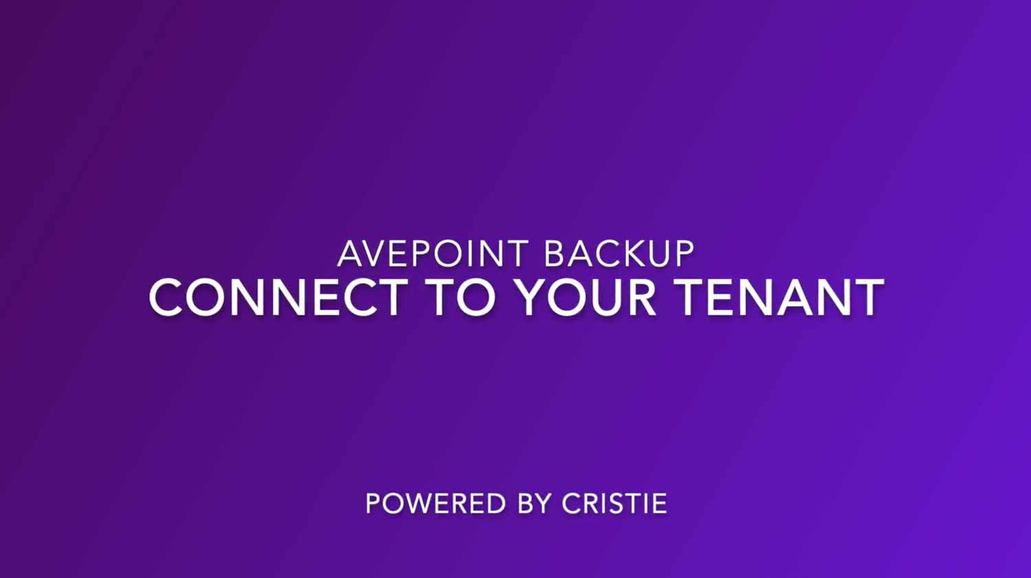 HOW TO CONNECT AVEPOINT ONLINE SERVICES How to connect avepoint online services